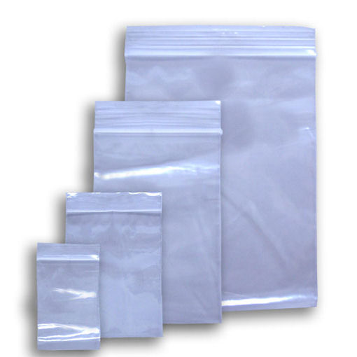 Zip-Close Clear Plastic Evidence Bags - 100 Pack